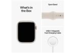Apple Watch S8 GPS 45mm Starlight Alum Case with Starlight Sport Band